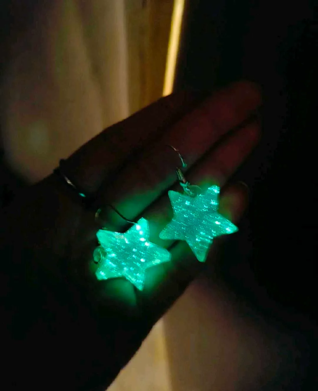 Glow in the Dark Star Earrings