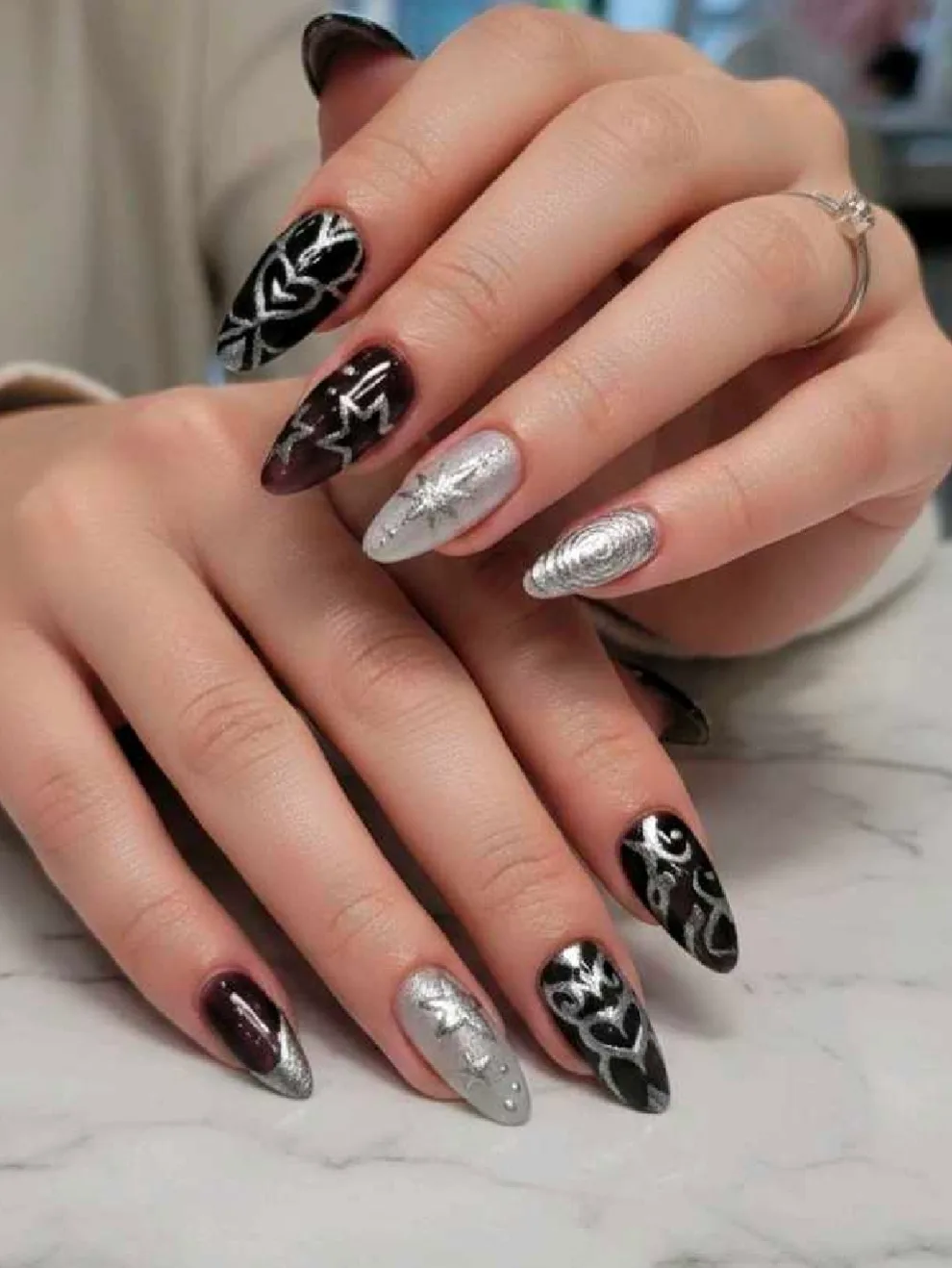 Gothic handmade nails — 1