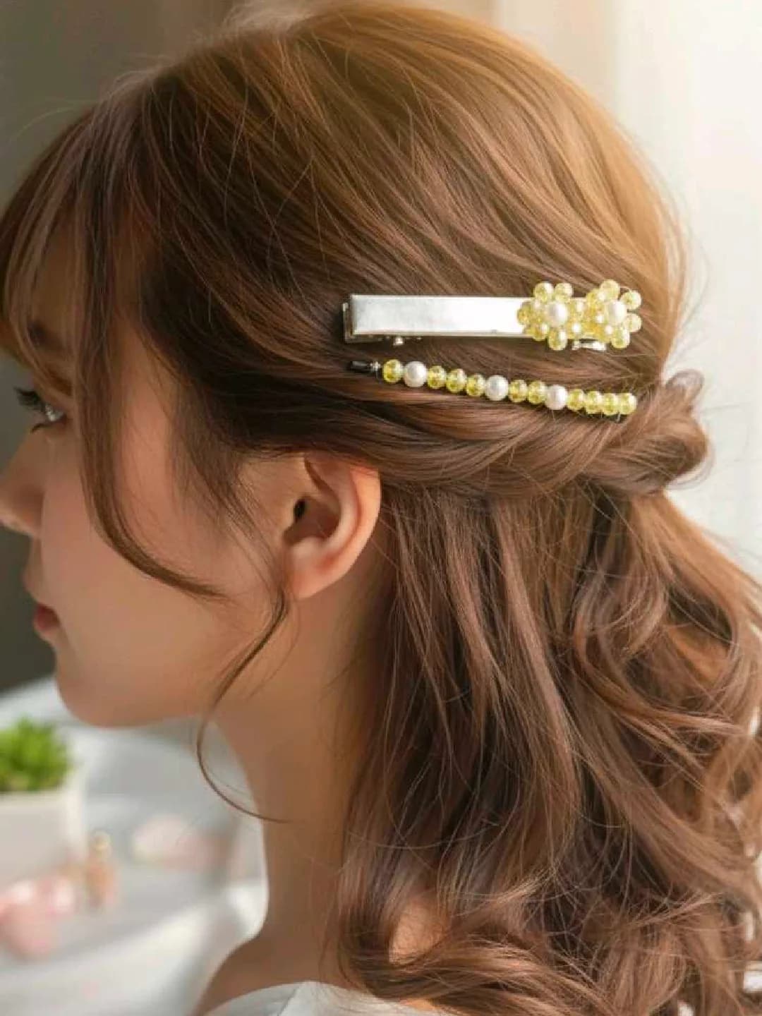 Twinkle daisy hair clips — 1