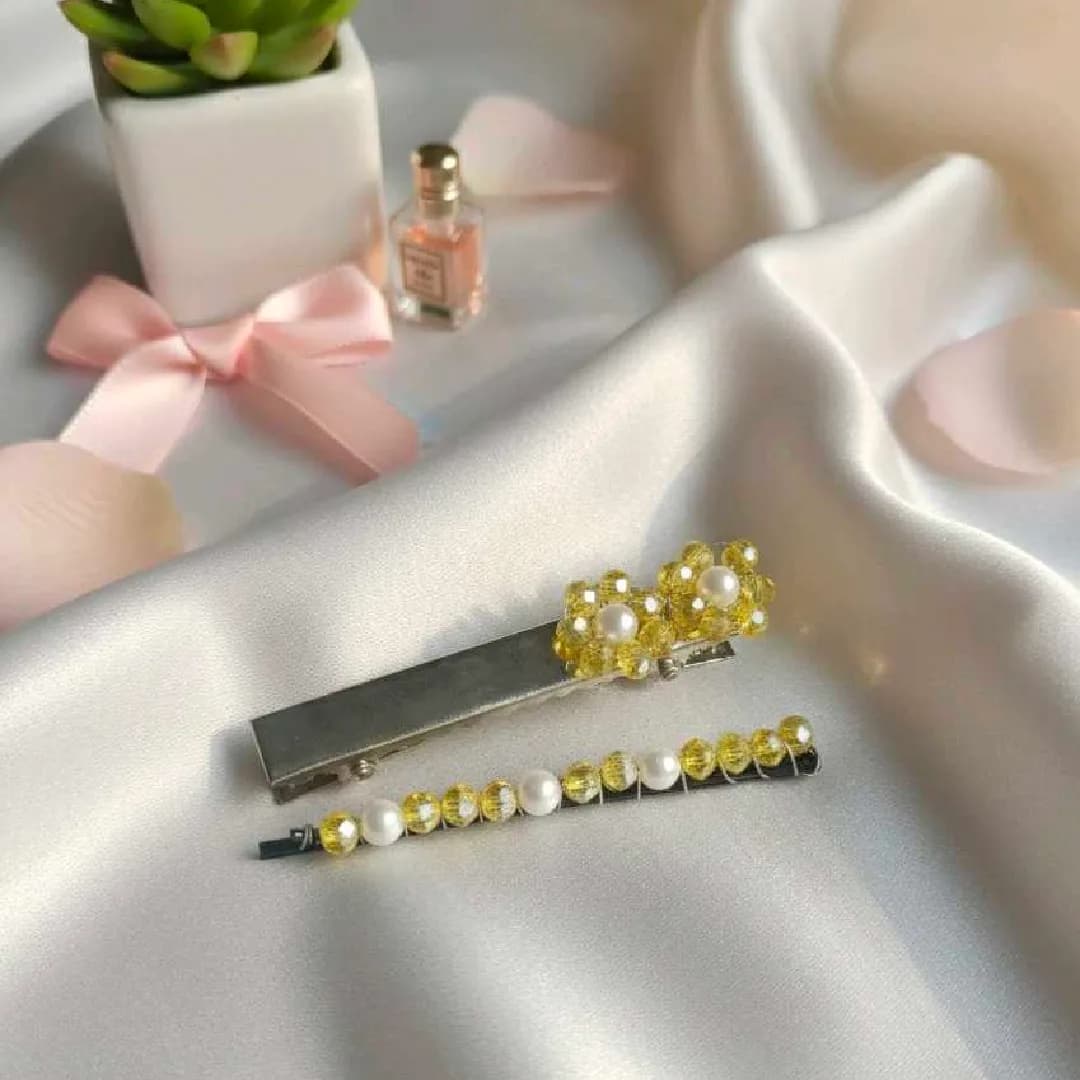 Twinkle daisy hair clips — 2