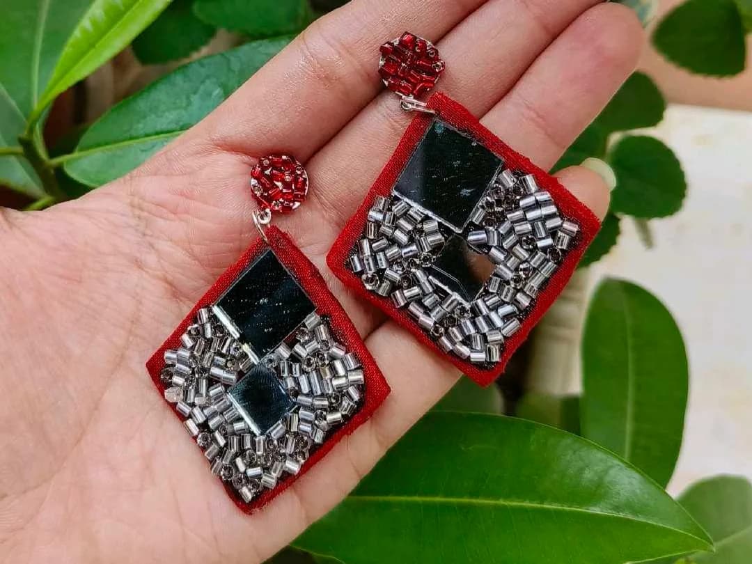 Mirror earrings