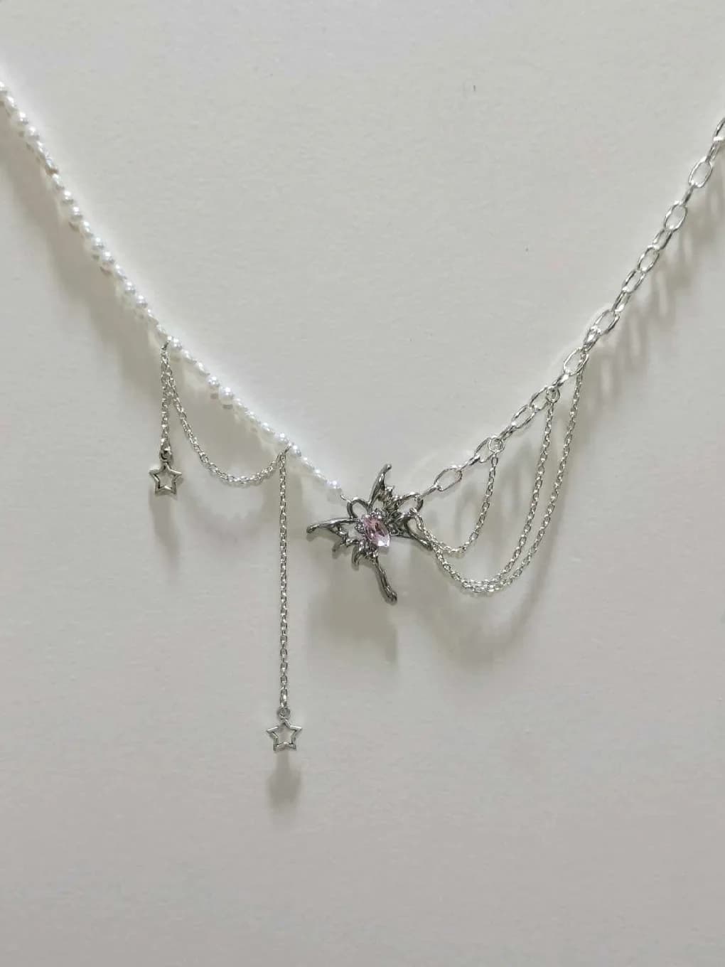 Butterfly layered necklace — 1