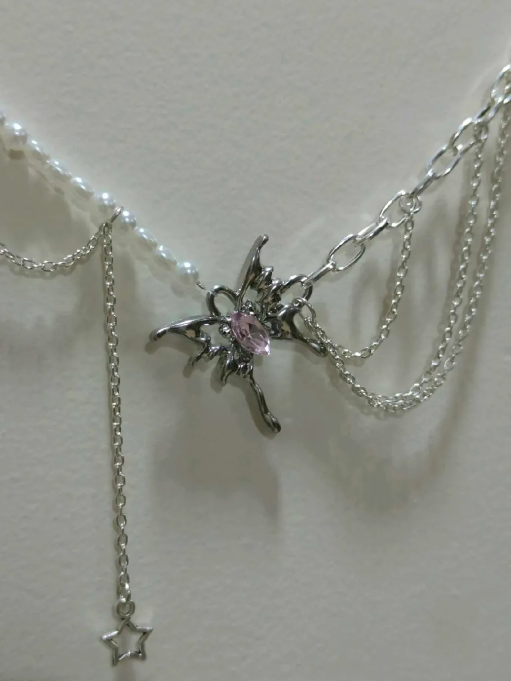 Butterfly layered necklace — 3